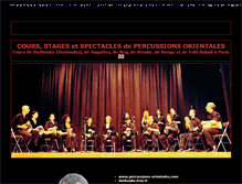 Tablet Screenshot of percussions-orientales.com